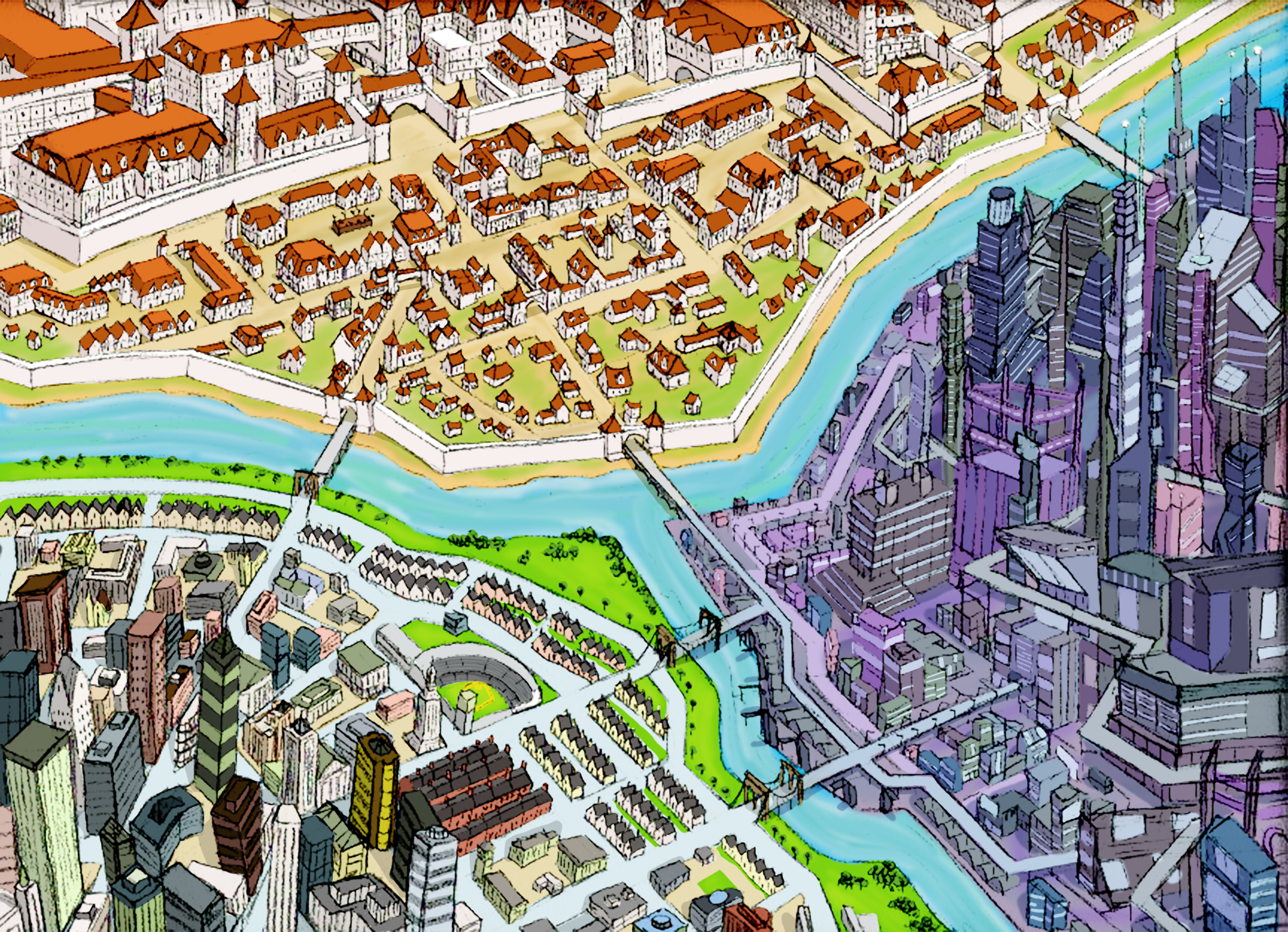 3 district City
